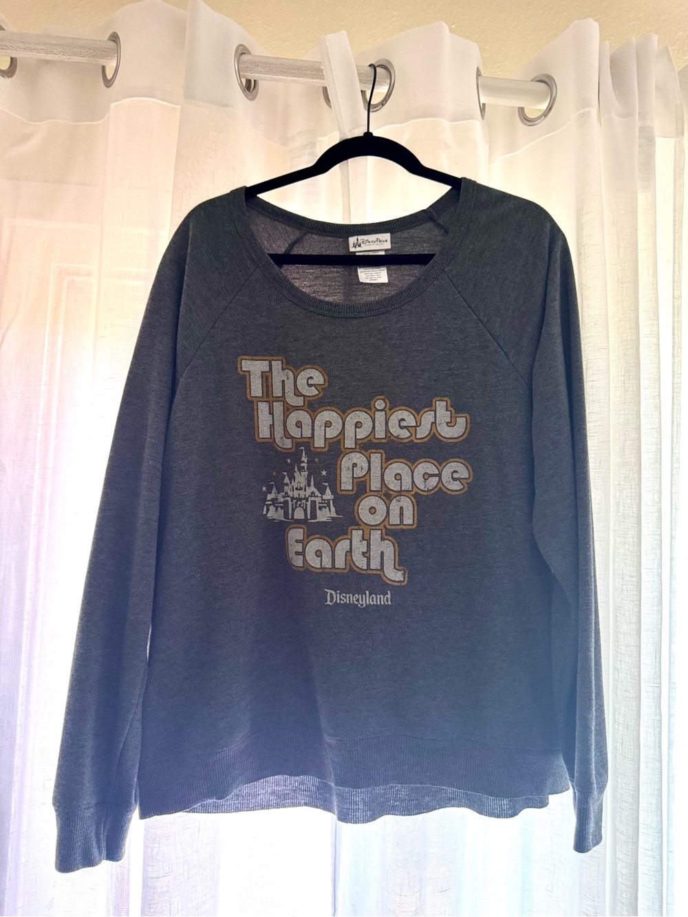 Disney Parks Charcoal Crewneck Sweatshirt XL